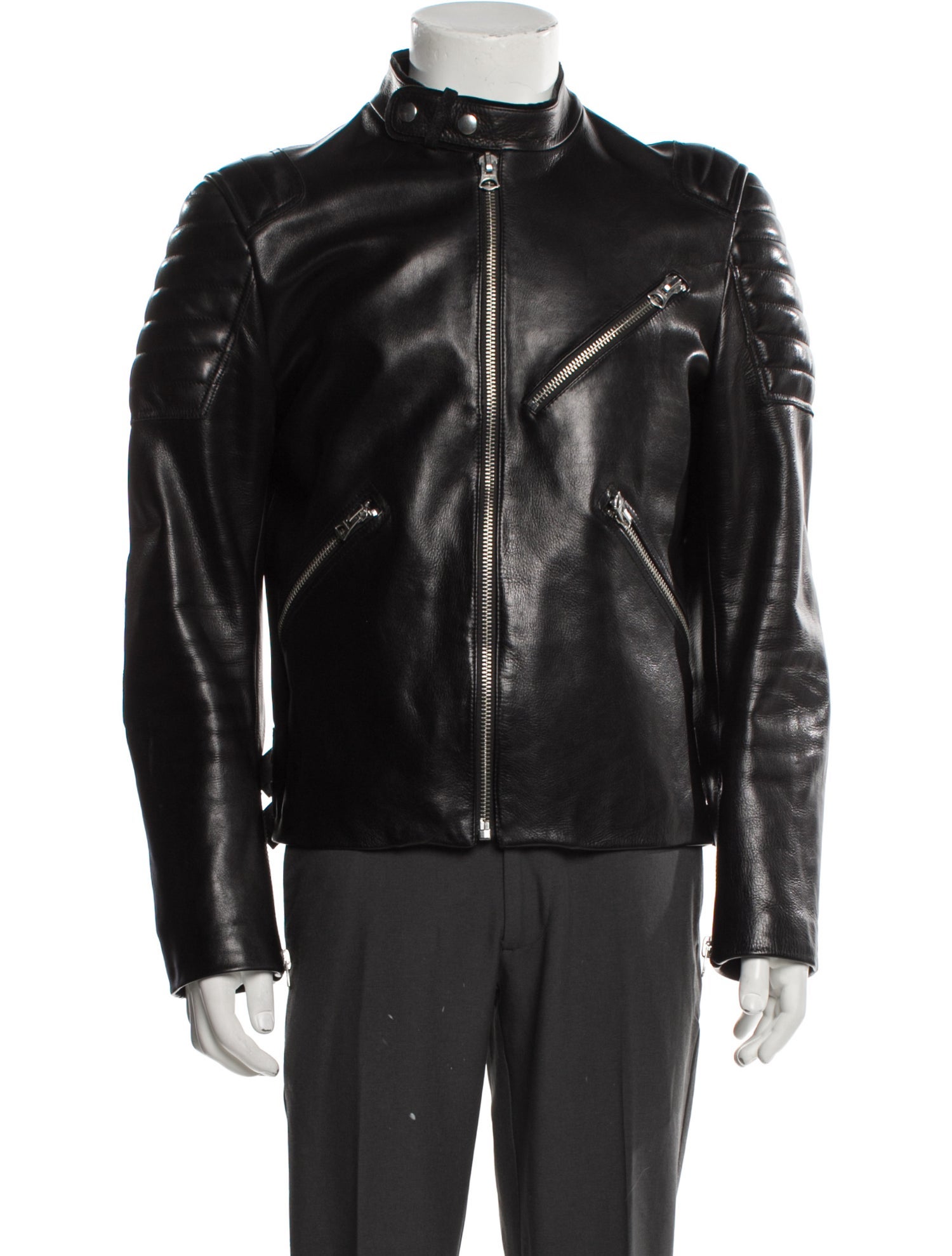 Acne Studios Calf Leather Moto Jacket