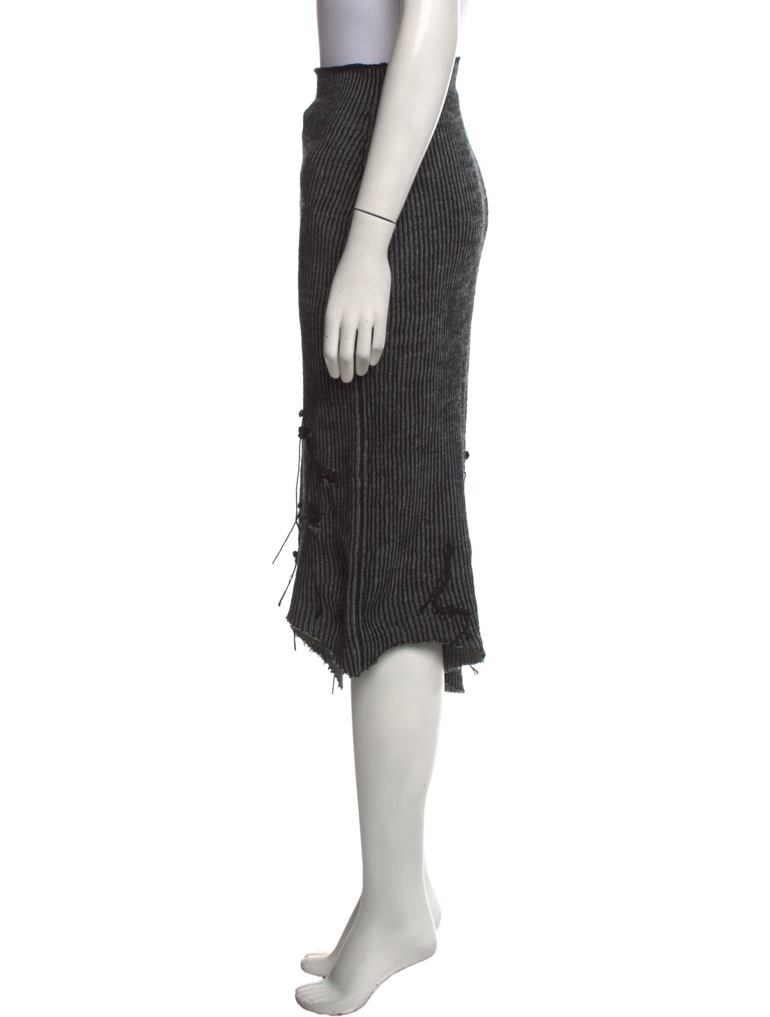 Acne Studios Wool Midi Length Skirt