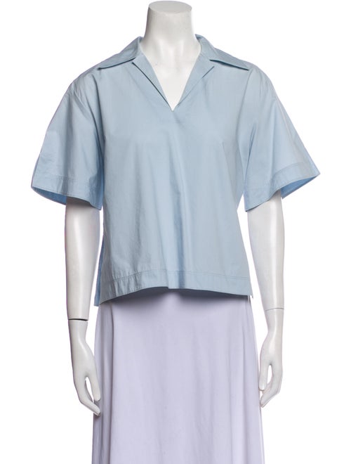 Acne Studios V-Neck Short Sleeve Crop Top