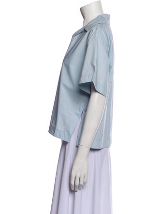 Acne Studios V-Neck Short Sleeve Crop Top