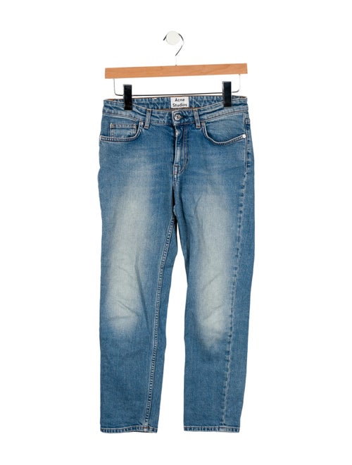 Acne Studios Mid-Rise Straight Leg Jeans
