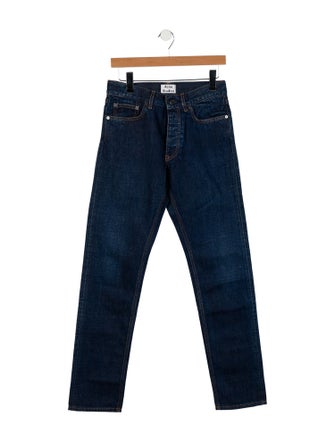 Acne Studios Mid-Rise Straight Leg Jeans
