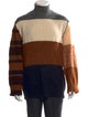 Acne Studios Colorblock Pattern Turtleneck Pullover