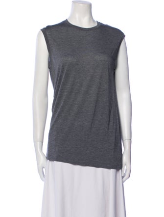 Acne Studios Crew Neck Sleeveless Top