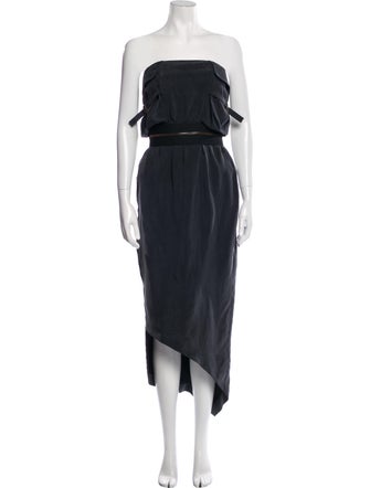 Acne Studios Strapless Long Dress