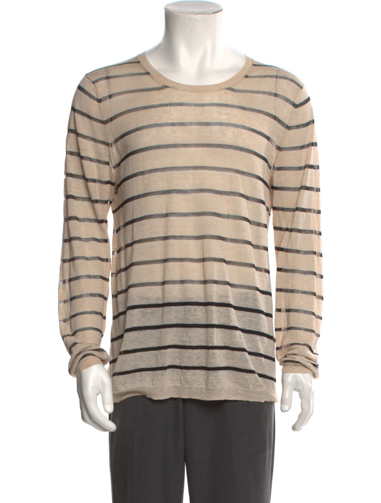 Acne Studios Linen Striped Pullover
