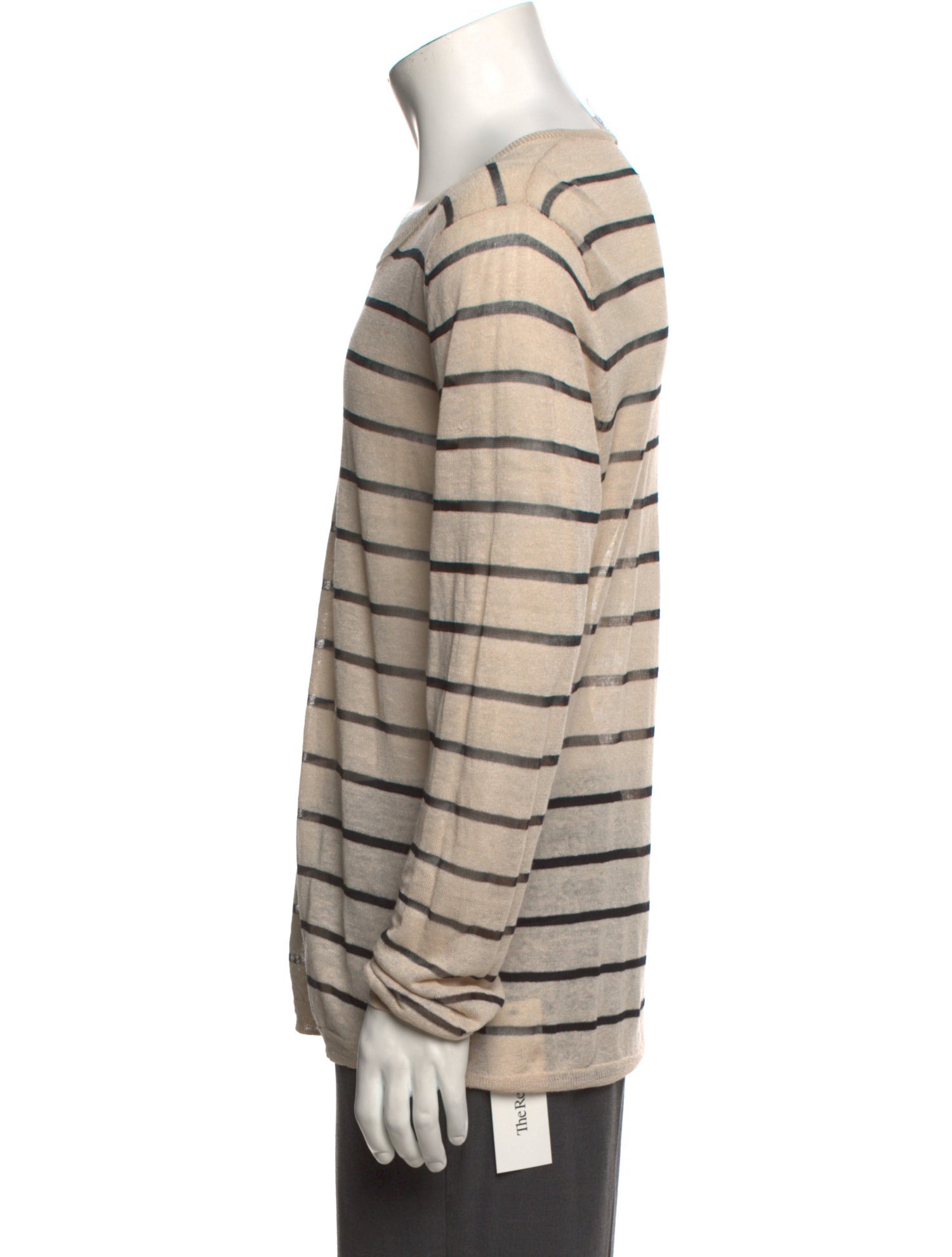 Acne Studios Linen Striped Pullover