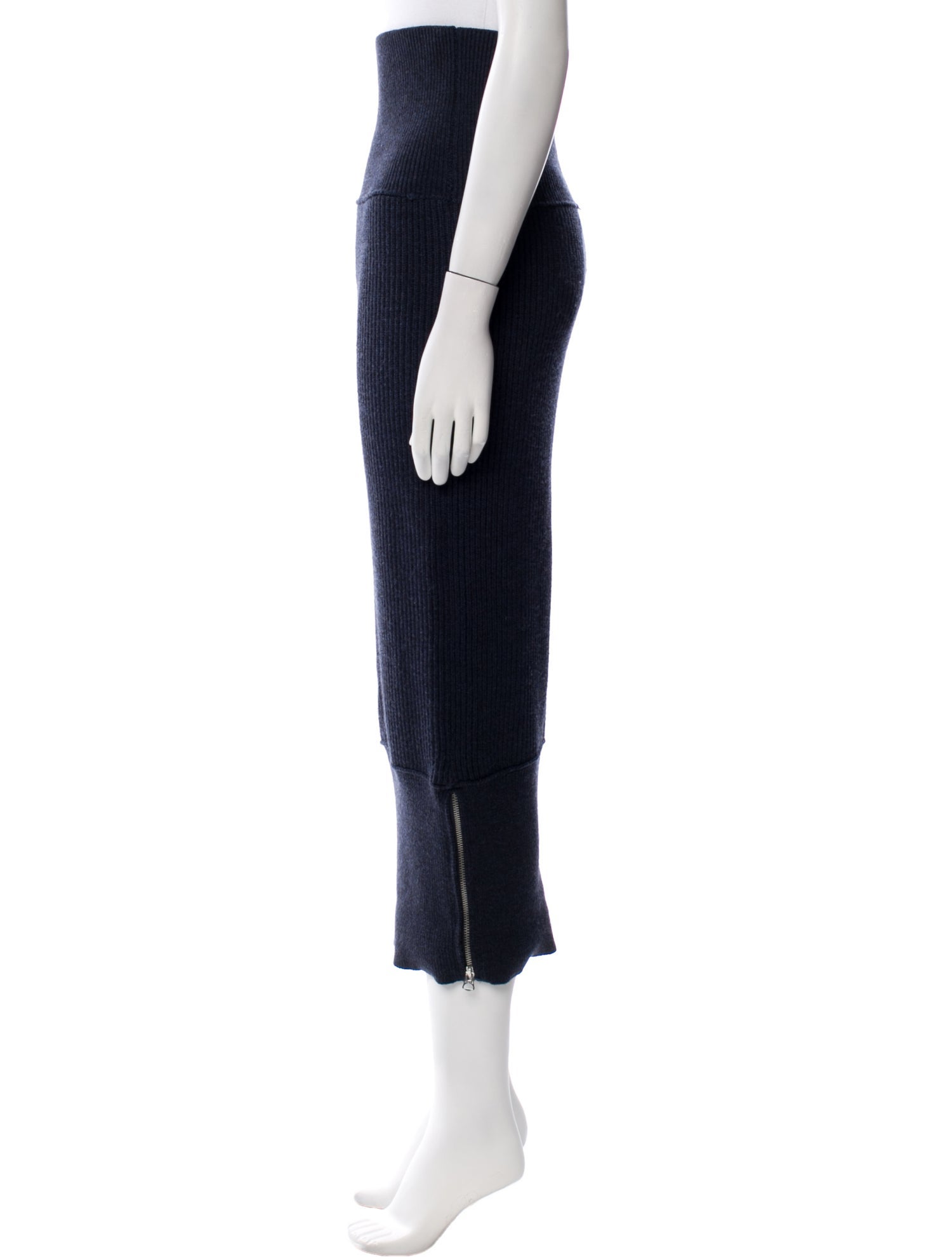 Acne Studios Merino Wool Midi Length Skirt