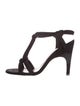 Acne Studios Suede T-Strap Sandals