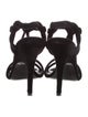 Acne Studios Suede T-Strap Sandals