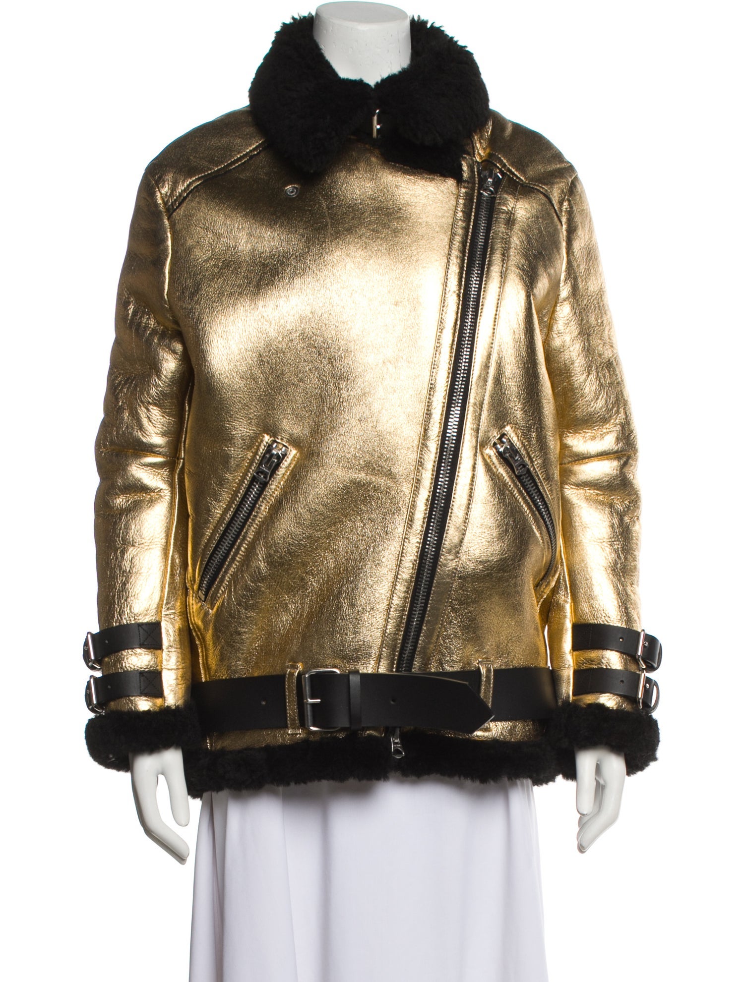 Acne Studios Shearling Fur Coat