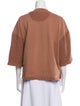 Acne Studios Crew Neck Three-Quarter Sleeve Sweatshirt