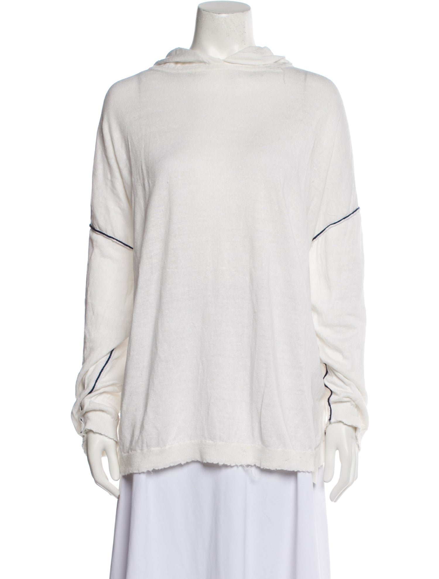 Acne Studios Linen Mock Neck Sweatshirt