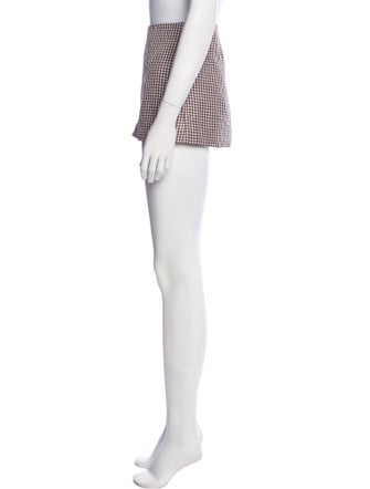 Acne Studios Plaid Print Mini Skirt