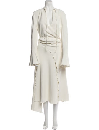 Acne Studios V-Neck Long Dress