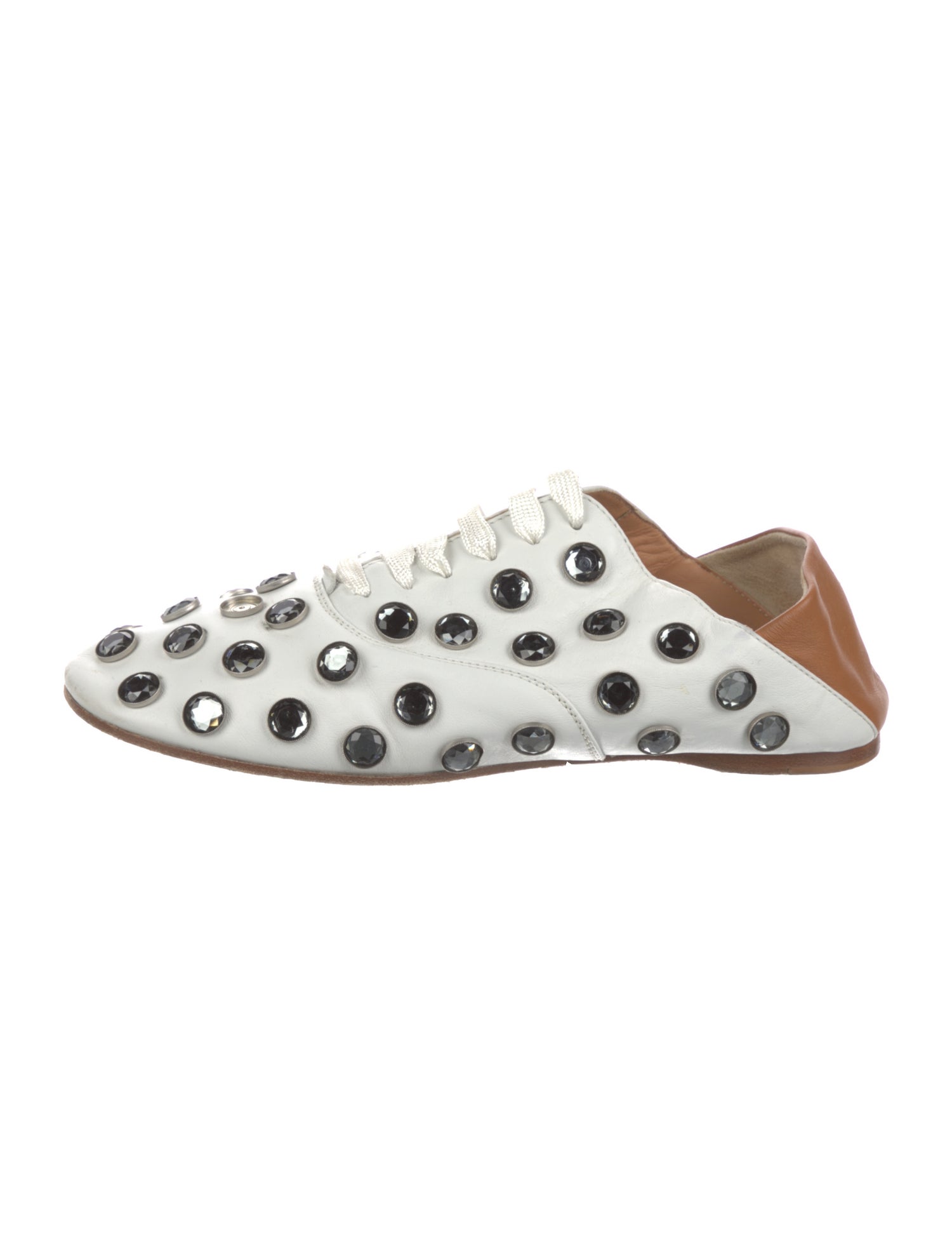 Acne Studios Leather Printed Flats