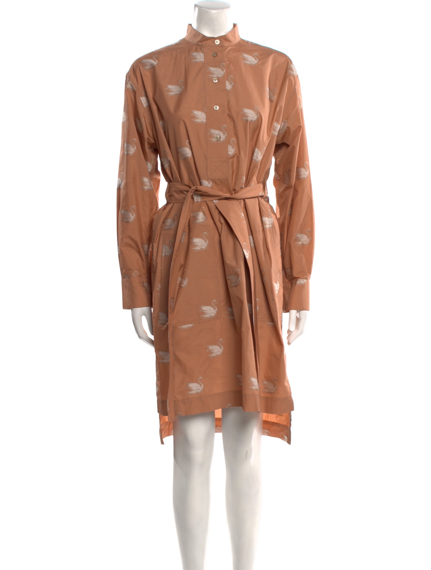 Acne Studios Floral Print Knee-Length Dress