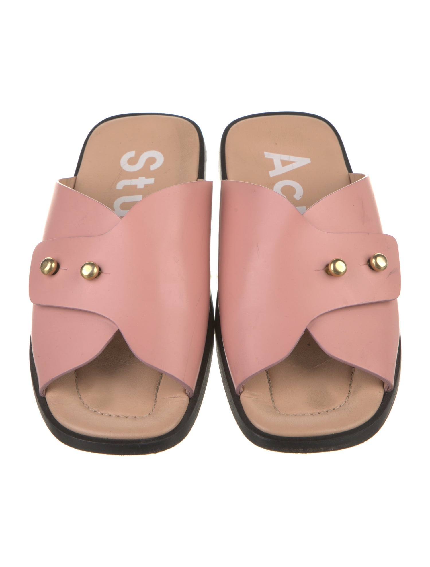 Acne Studios Leather Slides