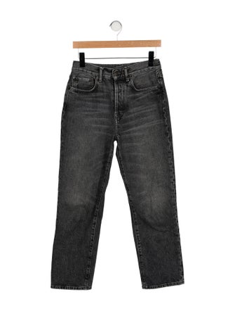 Acne Studios High-Rise Straight Leg Jeans