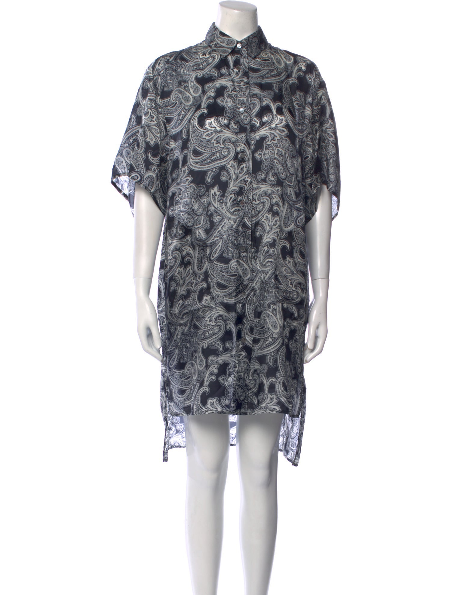 Acne Studios Paisley Print Knee-Length Dress