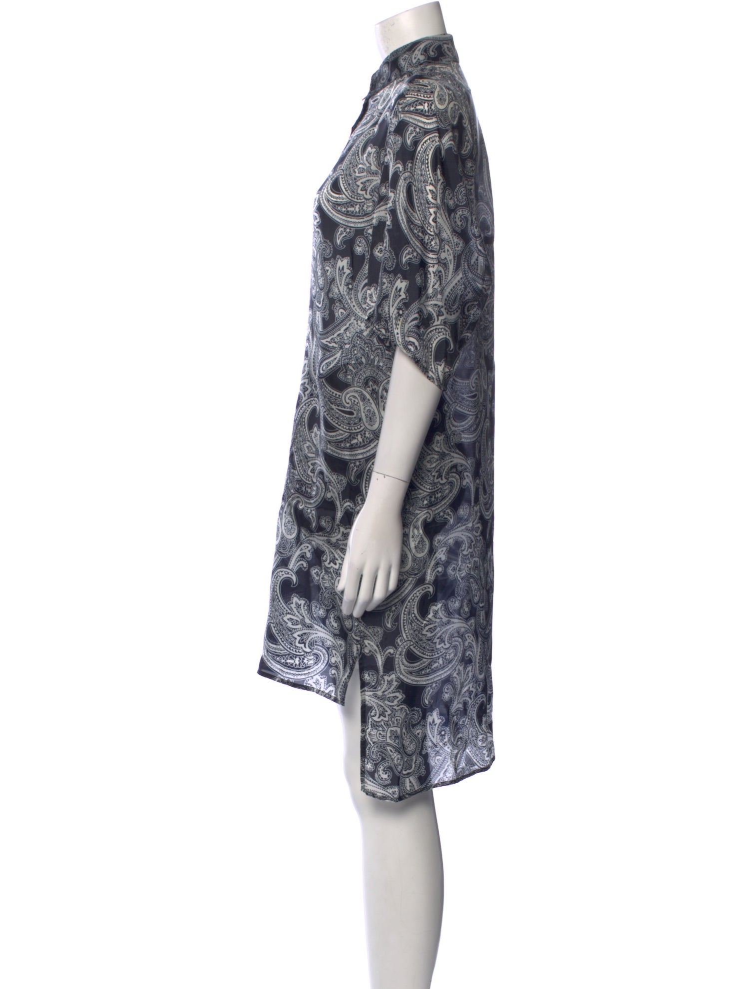 Acne Studios Paisley Print Knee-Length Dress