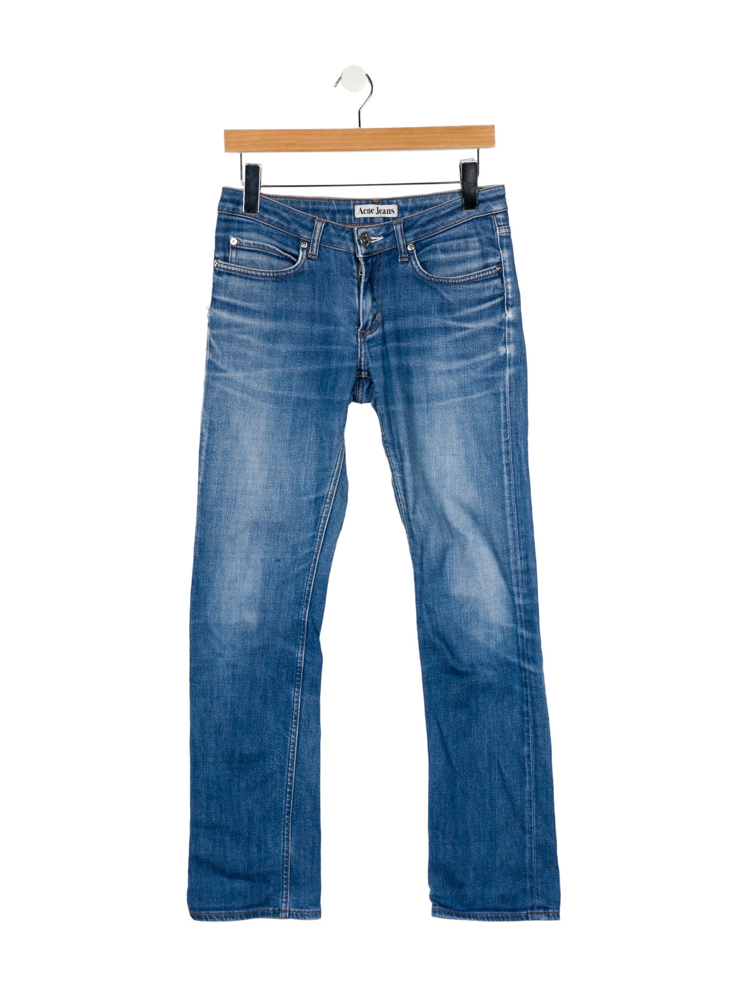 Acne Studios Low-Rise Straight Leg Jeans
