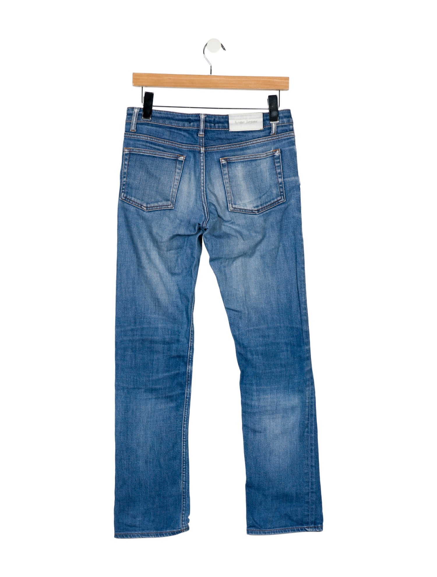 Acne Studios Low-Rise Straight Leg Jeans