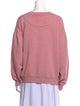 Acne Studios Bateau Neckline Long Sleeve Sweatshirt