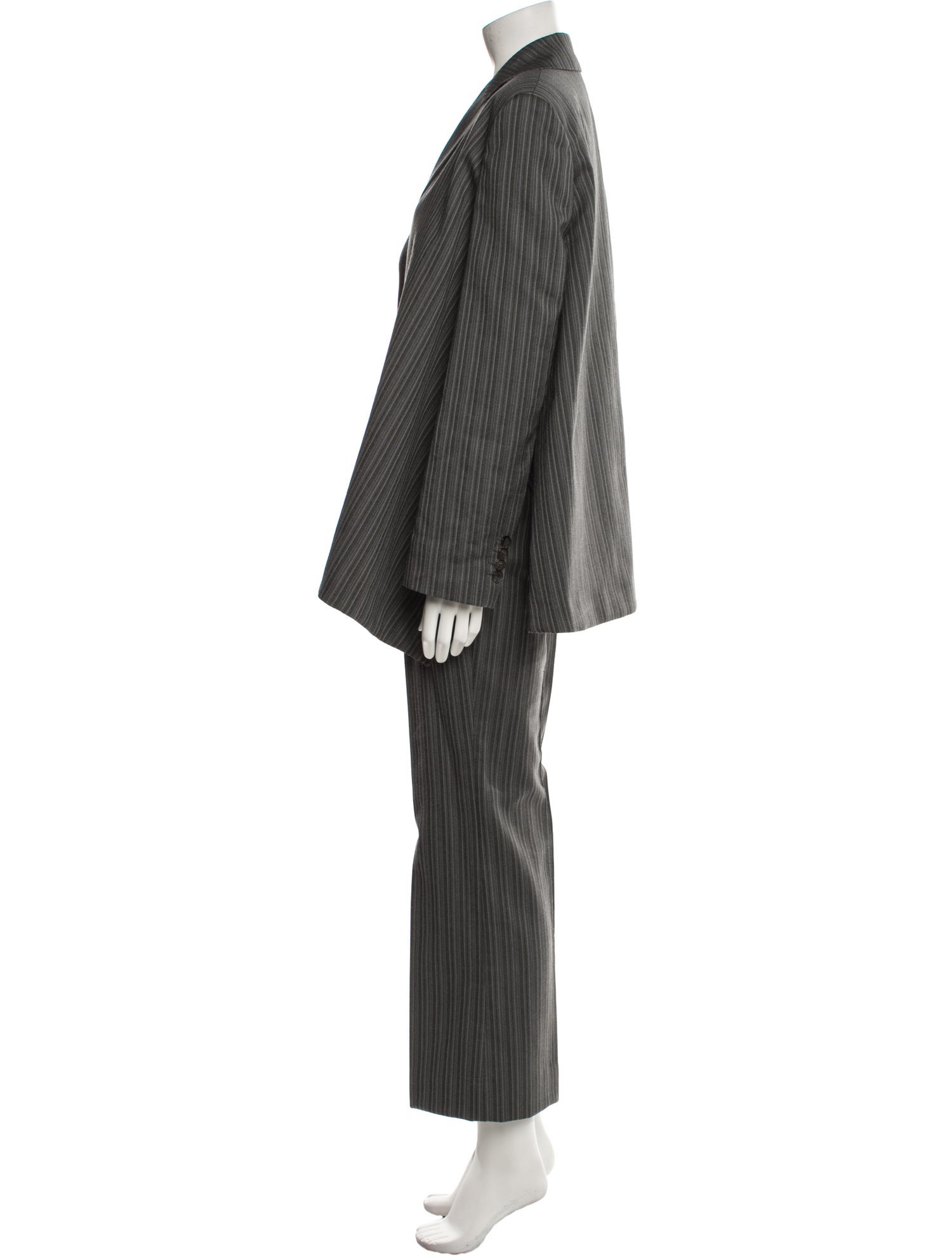 Acne Studios Wool Striped Pant Set