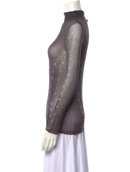 Acne Studios Mock Neck Long Sleeve Top