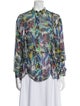 Acne Studios Silk Printed Button-Up Top