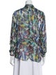 Acne Studios Silk Printed Button-Up Top