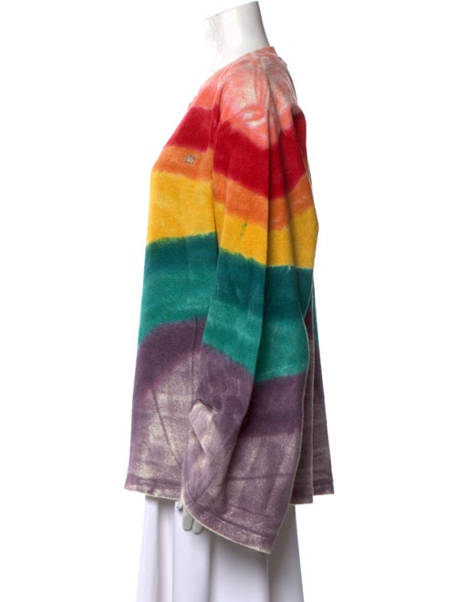 Acne Studios Tie-Dye Print Crew Neck Sweatshirt