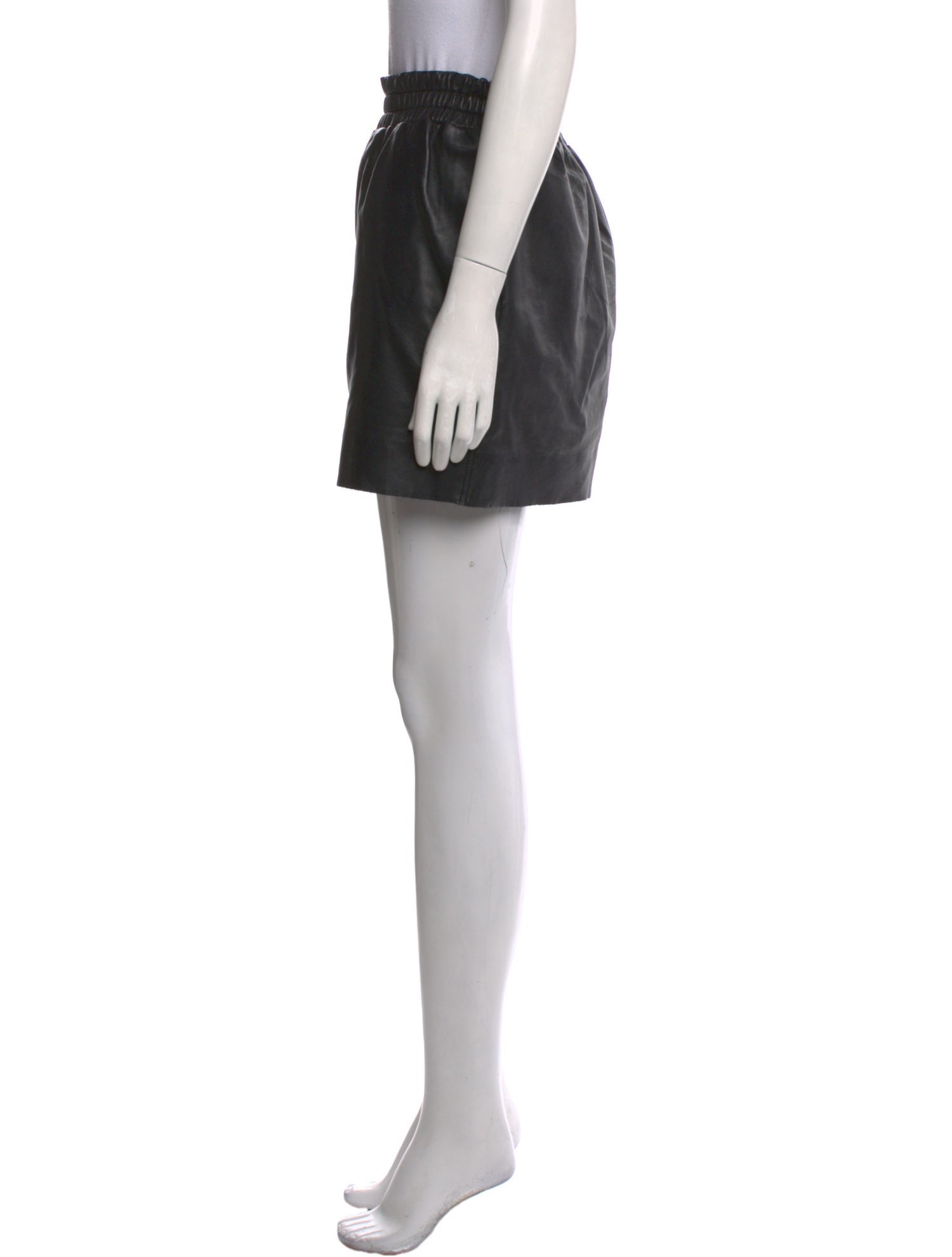 Acne Studios Leather Mini Shorts