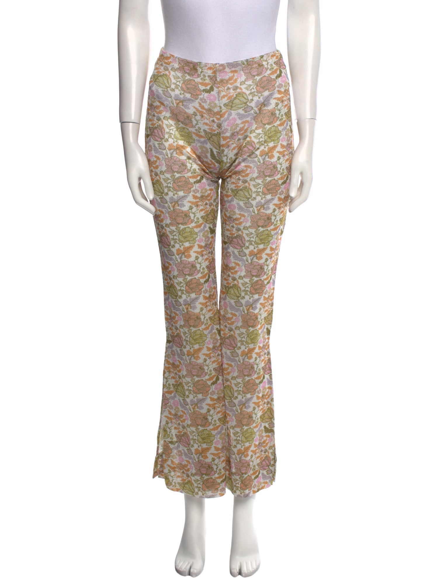 Acne Studios Floral Print Wide Leg Pants w/ Tags