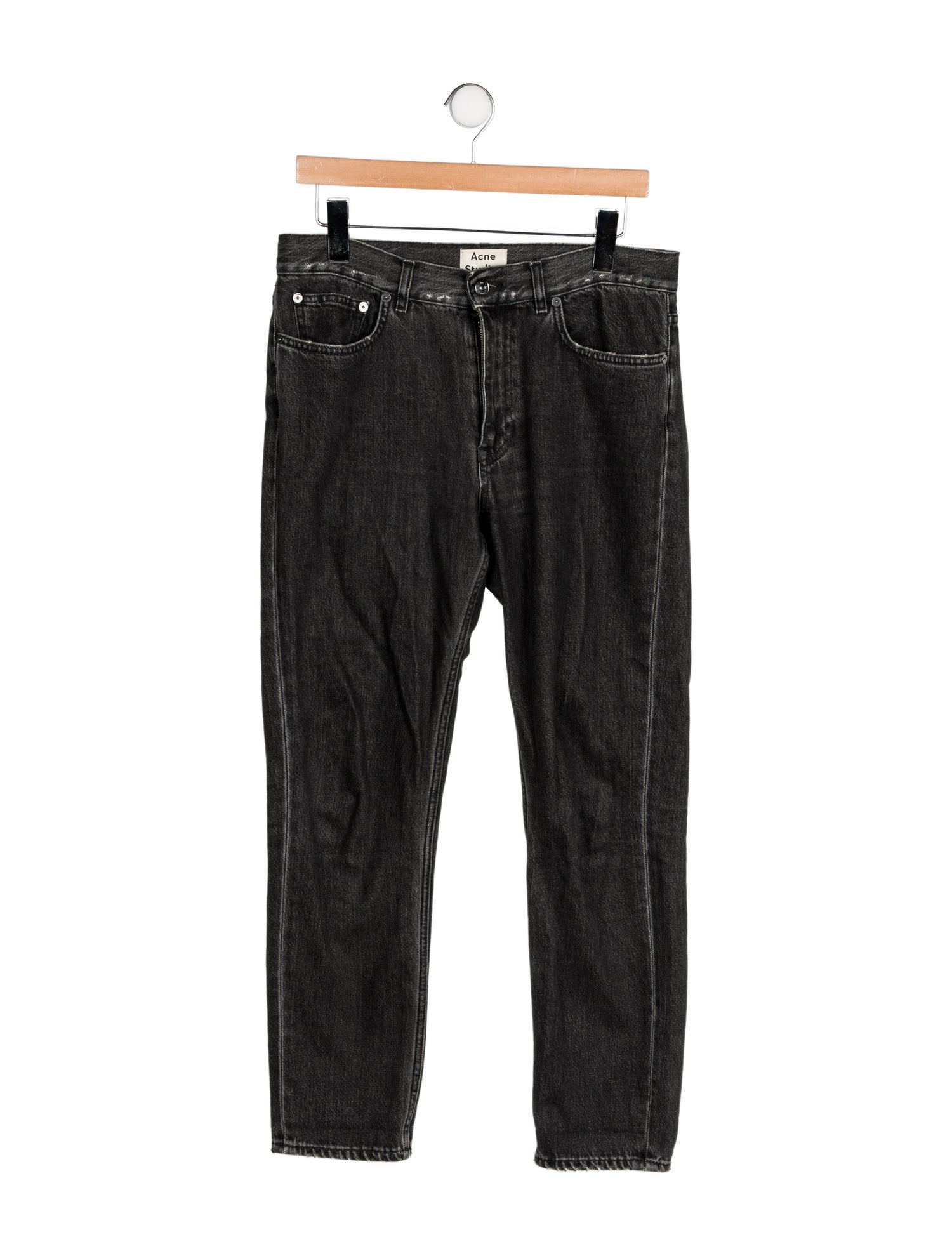 Acne Studios Mid-Rise Straight Leg Jeans