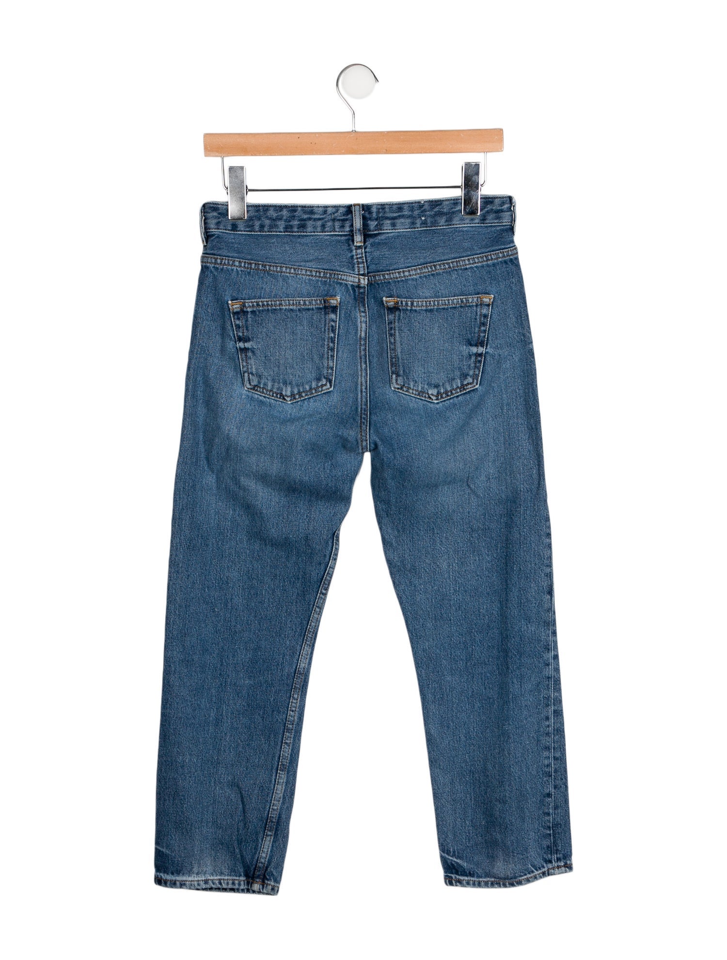 Acne Studios Mid-Rise Straight Leg Jeans