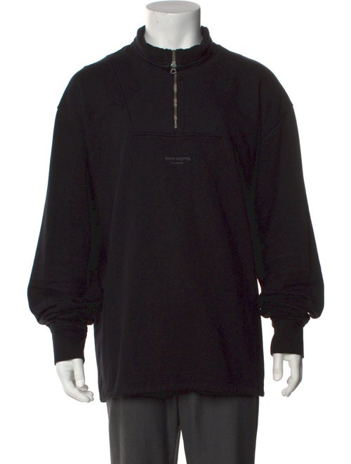 Acne Studios Mock Neck Long Sleeve Sweatshirt