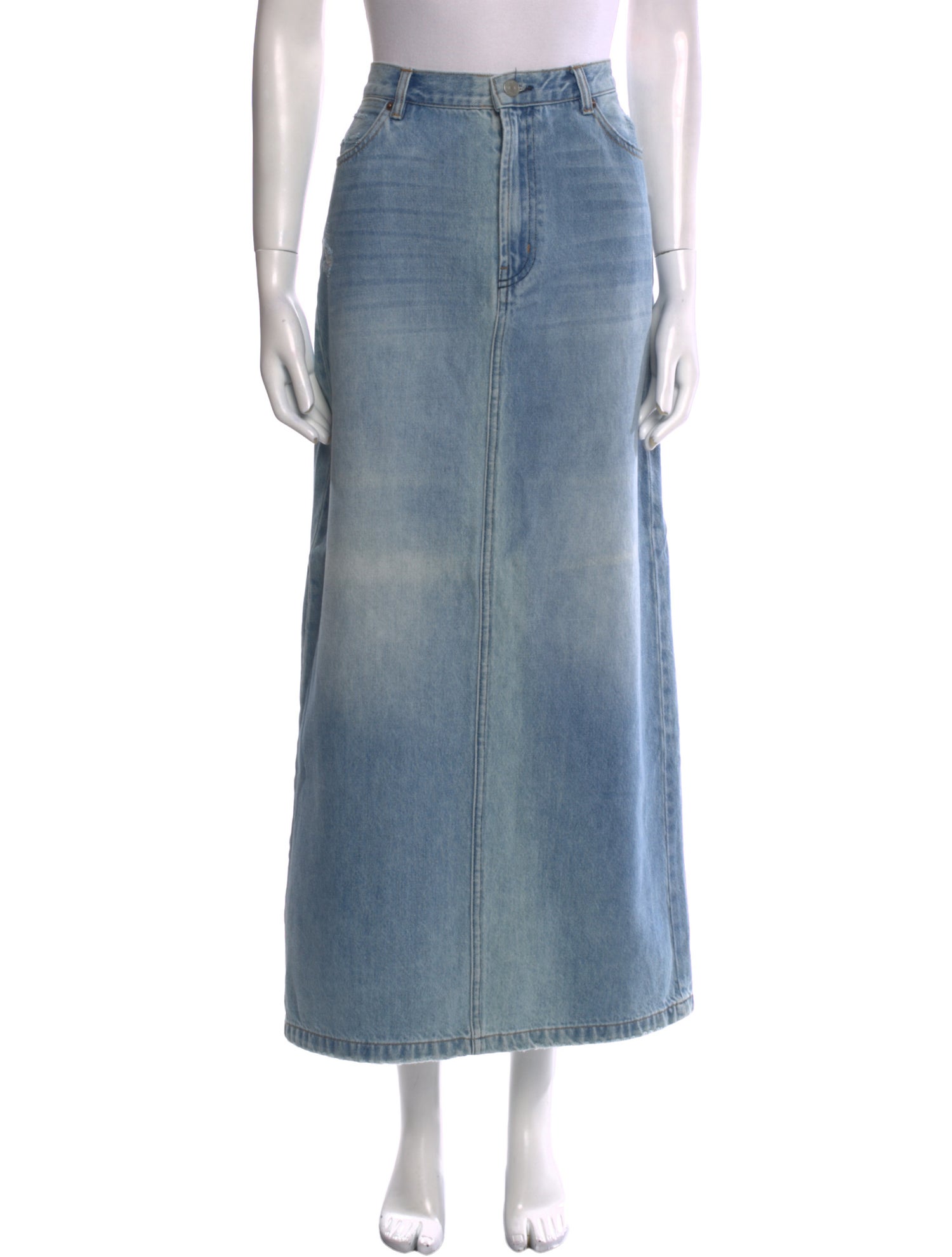 Acne Studios Distressed Accents Midi Length Skirt