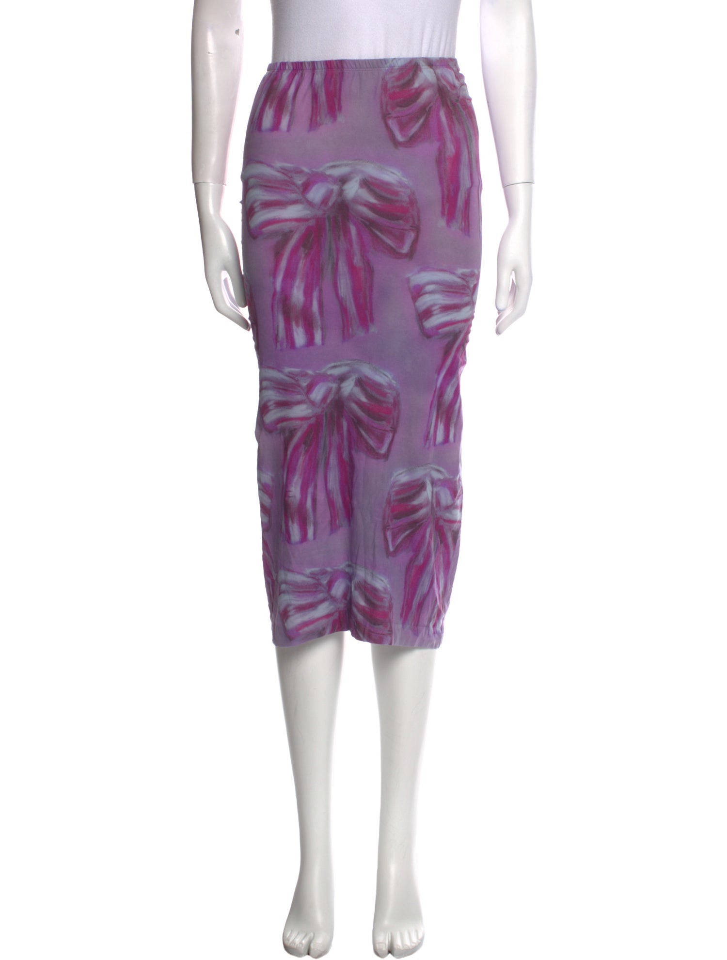 Acne Studios Printed Knee-Length Skirt