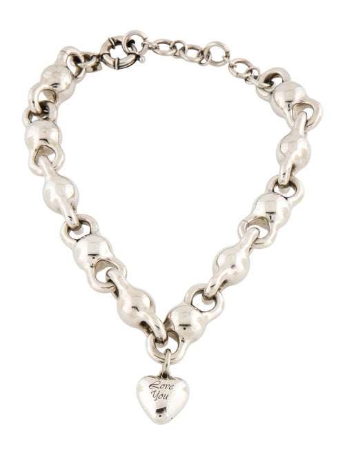 Acne Studios Heart 'Love You' Pendant Necklace