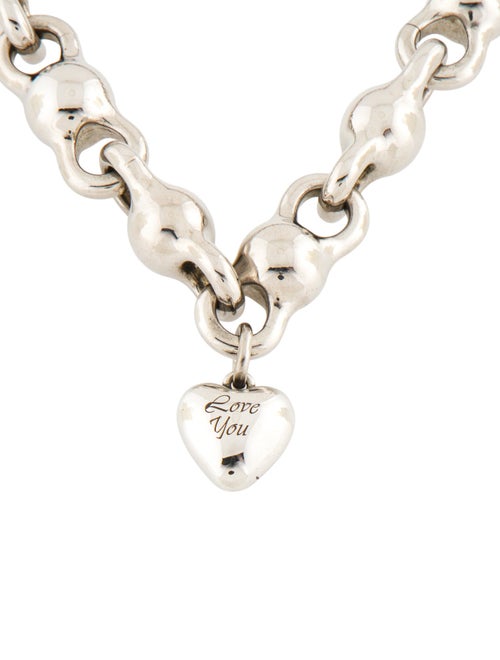 Acne Studios Heart 'Love You' Pendant Necklace