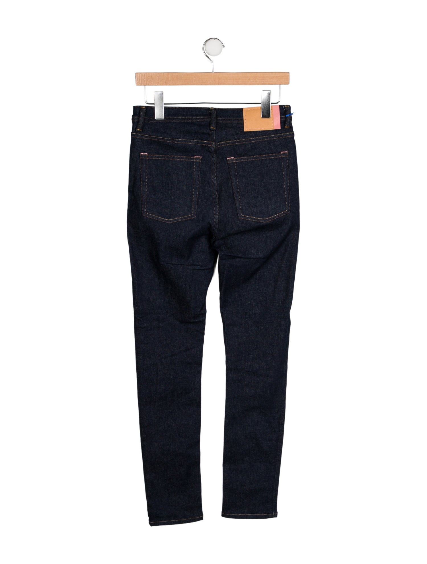 Acne Studios Blå Konst Mid-Rise Skinny Leg Jeans w/ Tags
