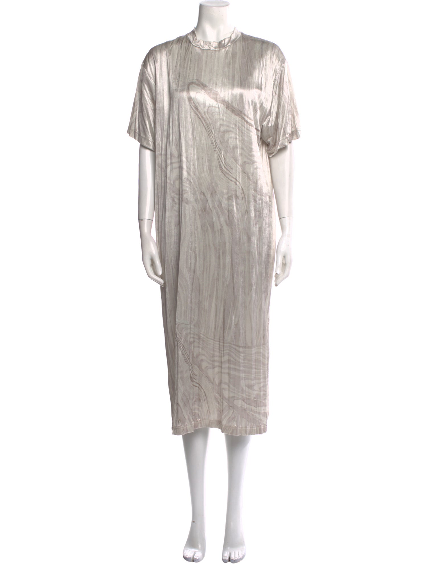 Acne Studios Crew Neck Midi Length Dress