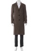 Acne Studios Wool Houndstooth Print Overcoat