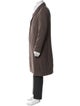 Acne Studios Wool Houndstooth Print Overcoat