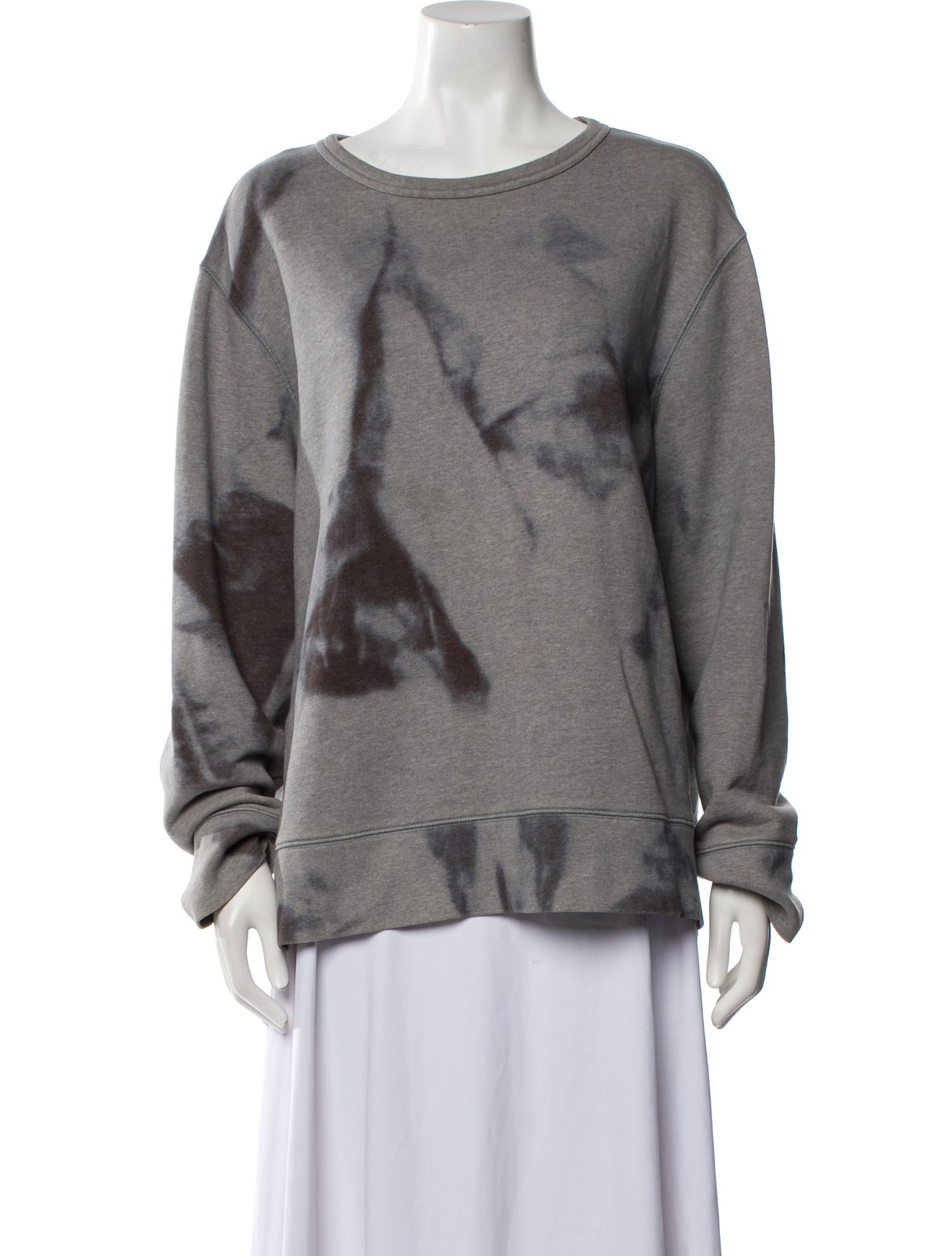Acne Studios Printed Bateau Neckline Sweatshirt