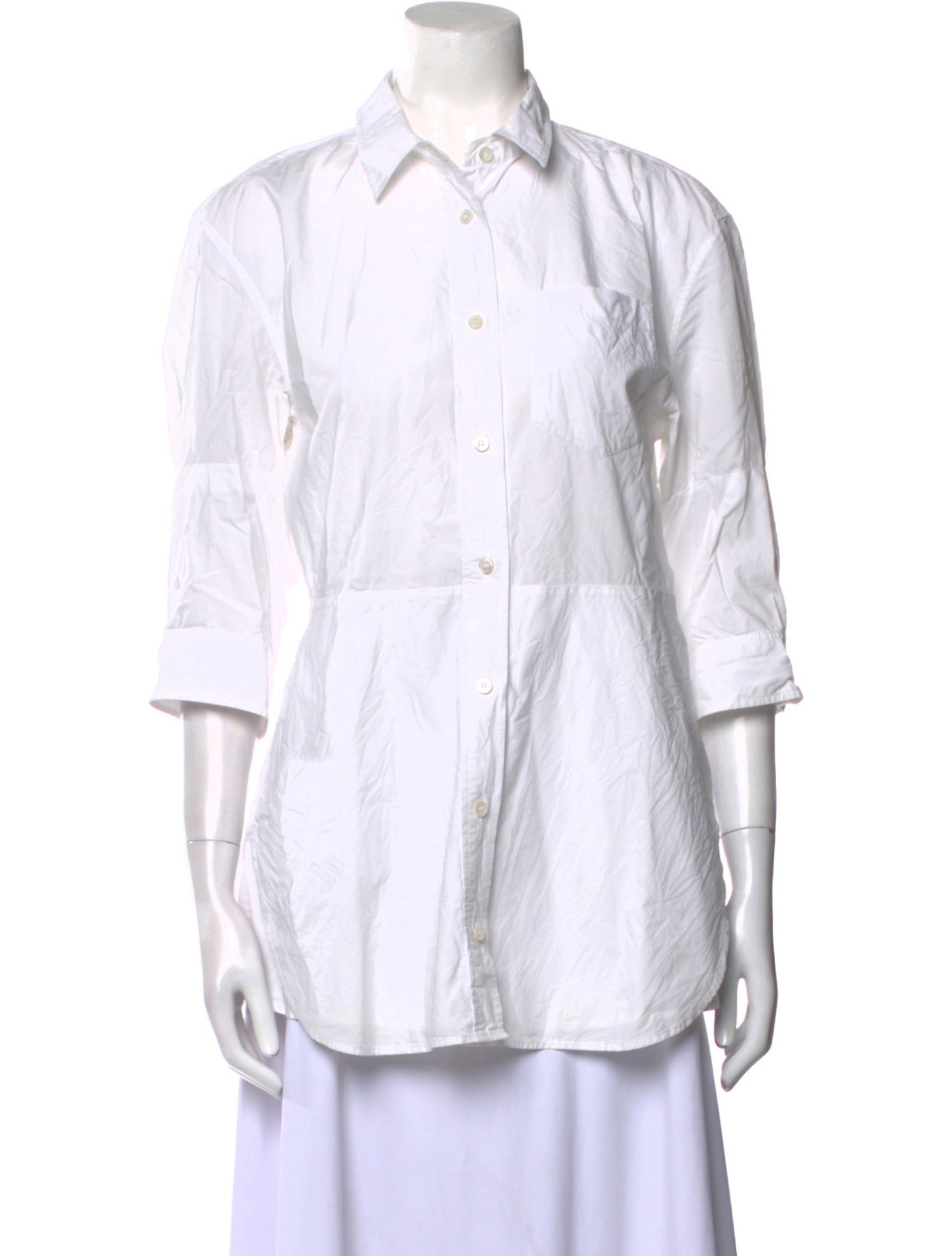 Acne Studios Three-Quarter Sleeve Button-Up Top