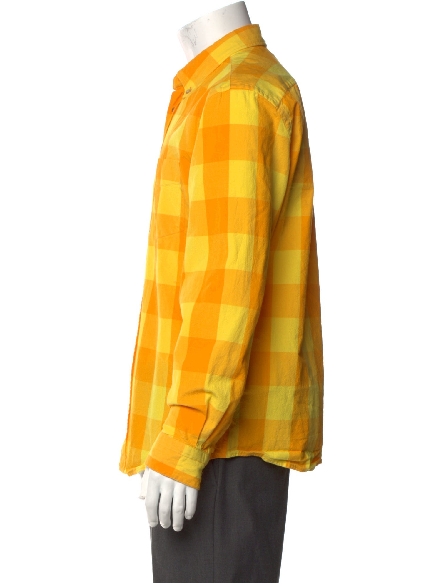 Acne Studios Plaid Print Long Sleeve Shirt