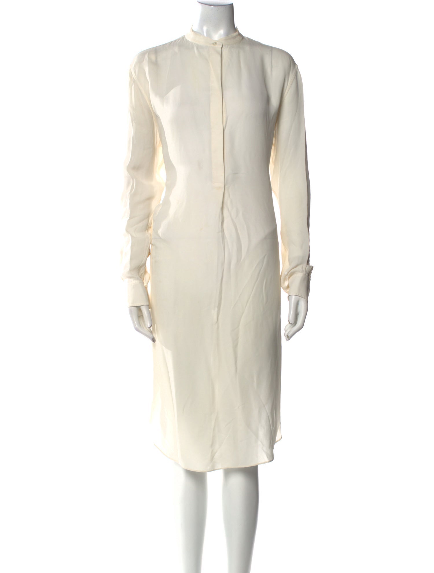 Acne Studios Mock Neck Midi Length Dress